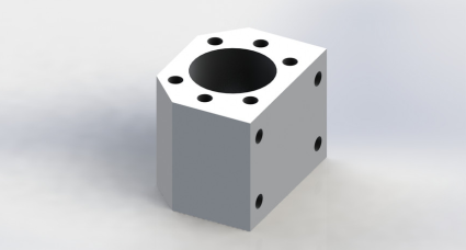 Крепление гайки ШВП