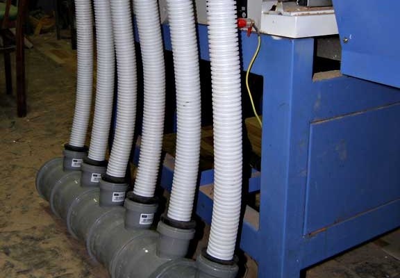 Подключение вакуумного стола к пылесосу